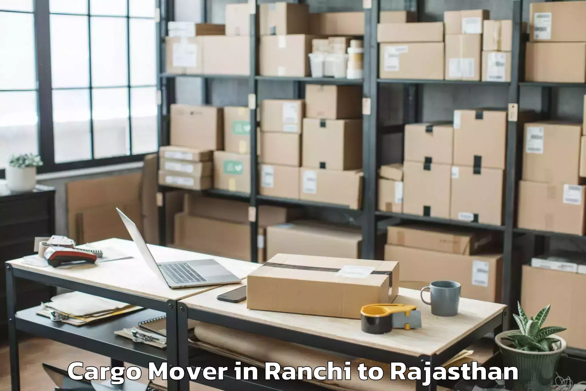 Easy Ranchi to Bayana Cargo Mover Booking